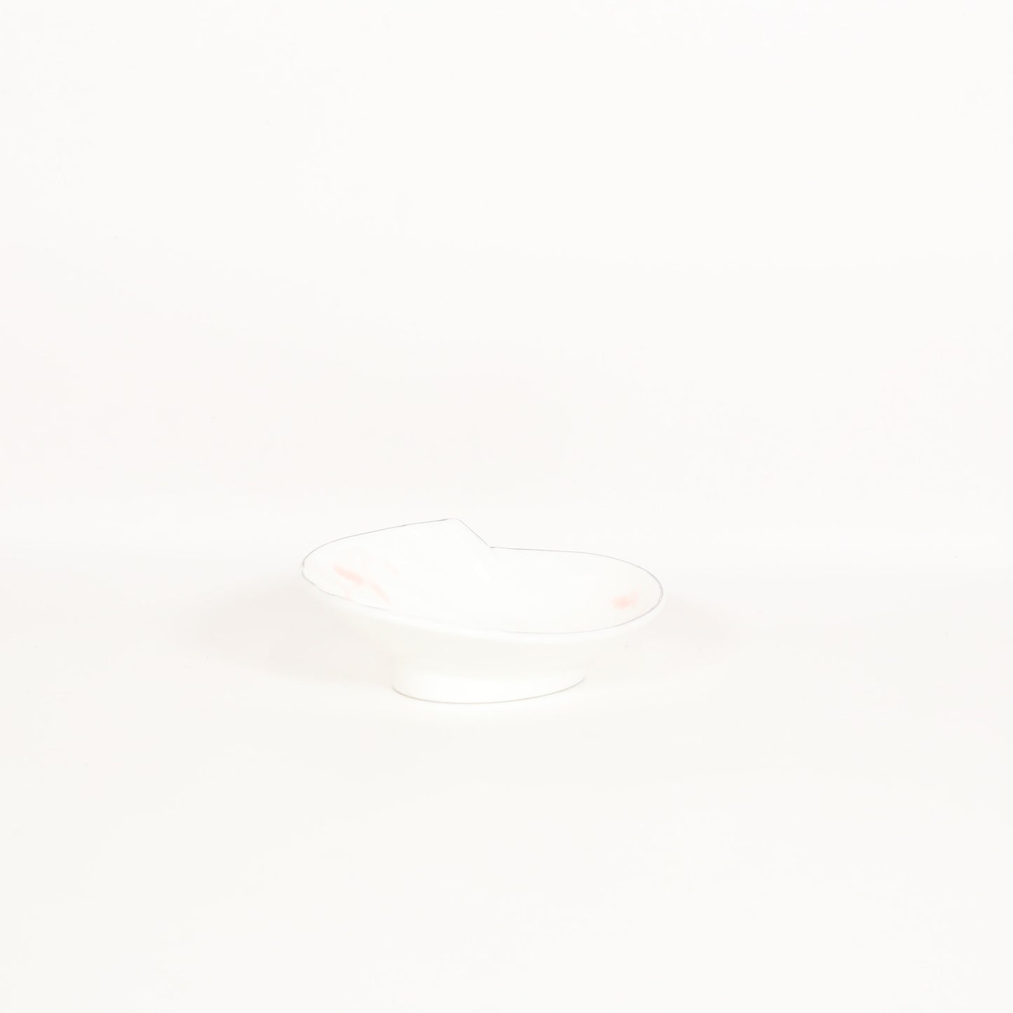小鉢アンモナイト蔦草吹 ホワイト 14cm