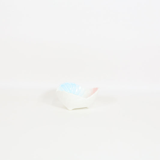 中付菊三ツ葉三色吹 ホワイト 10cm