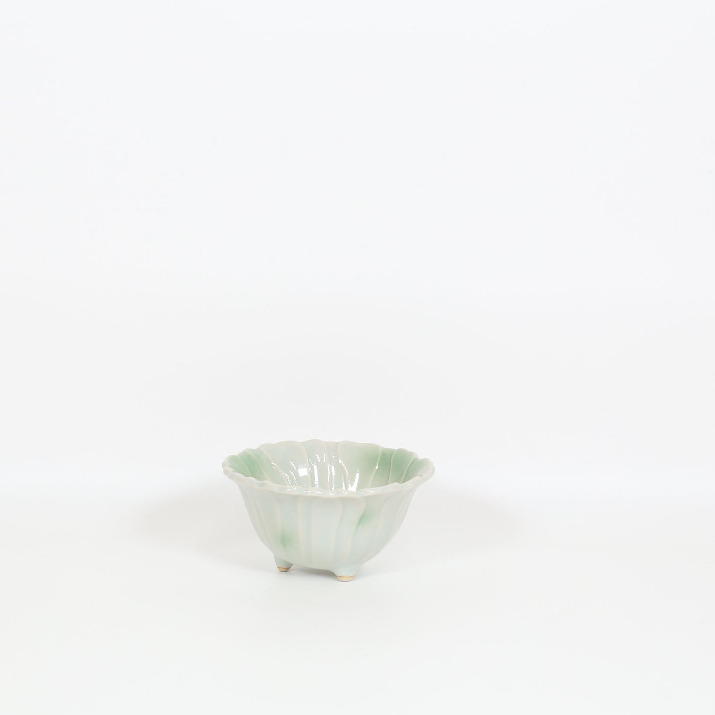 中付花型緑ボカシ グリーン 11cm
