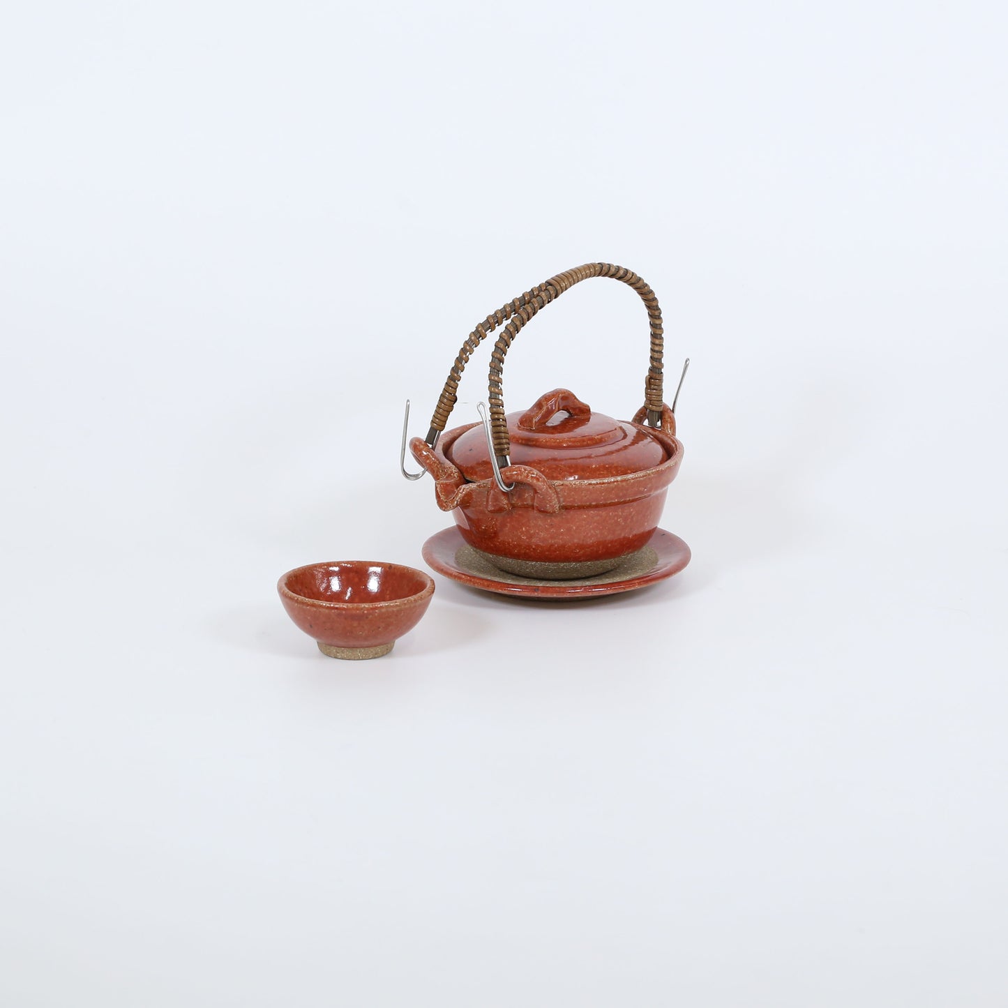 土瓶蒸し赤楽 レッド 13cm