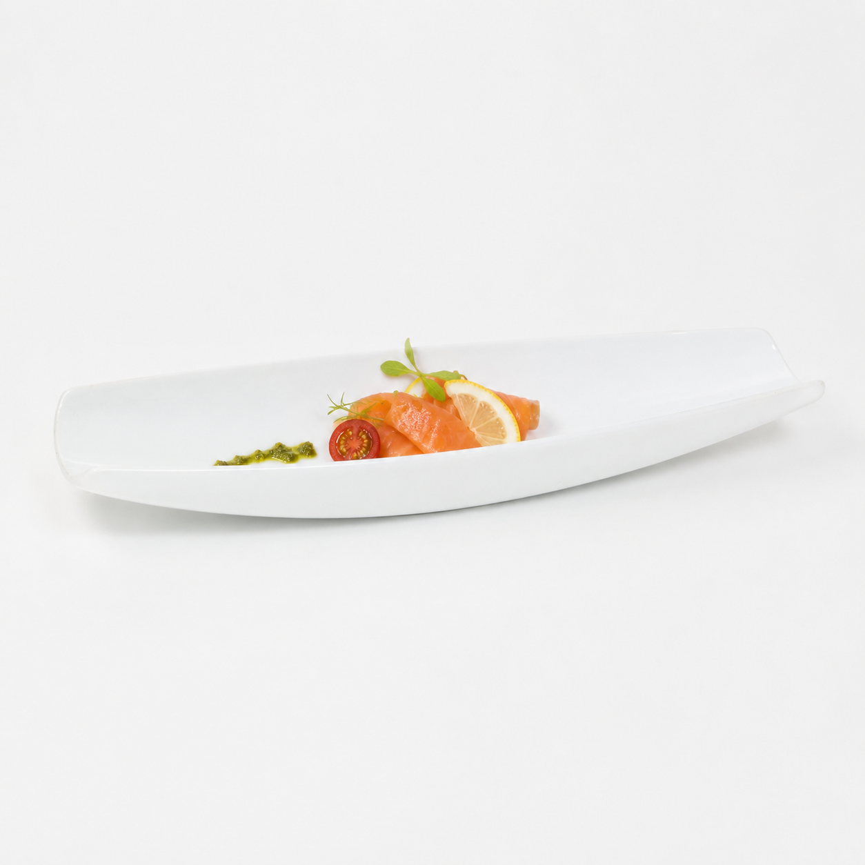 洋食器カヌープレート ホワイト 40cm