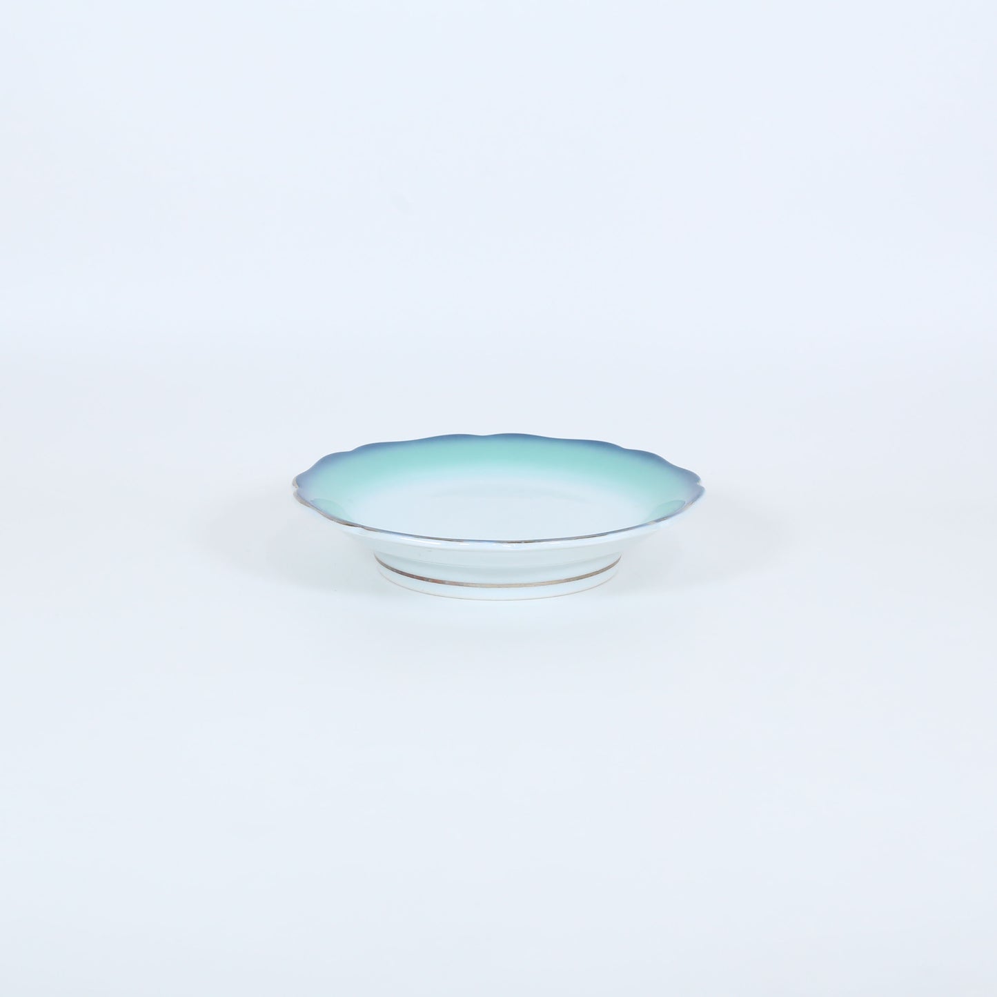 多用皿渕青緑 ホワイト 18cm
