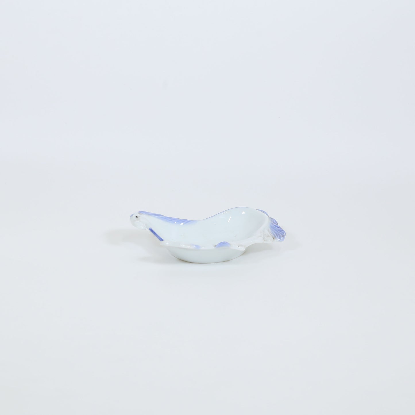 十二支変型皿馬 ホワイト 12cm
