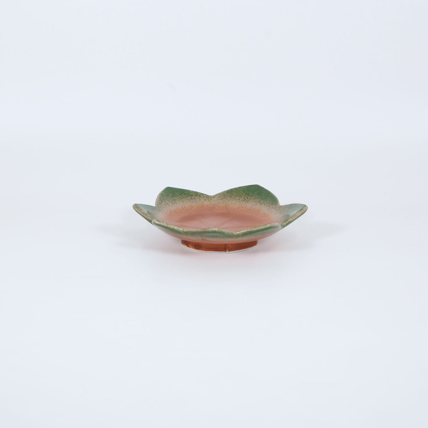 多用皿楓型宴 オレンジ 18cm