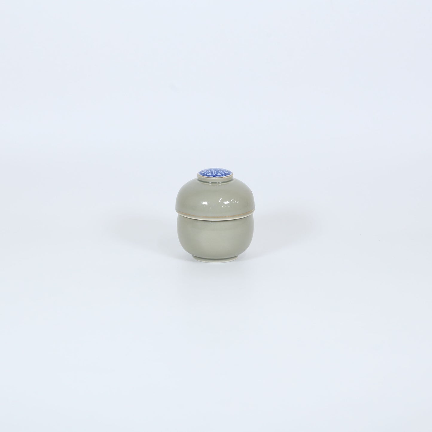 蒸椀花紋ダルマ グレー 8cm