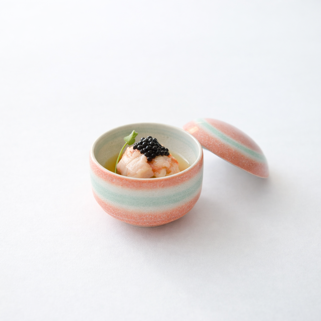 蒸椀赤ヒワタタキ段付 レッド 8cm