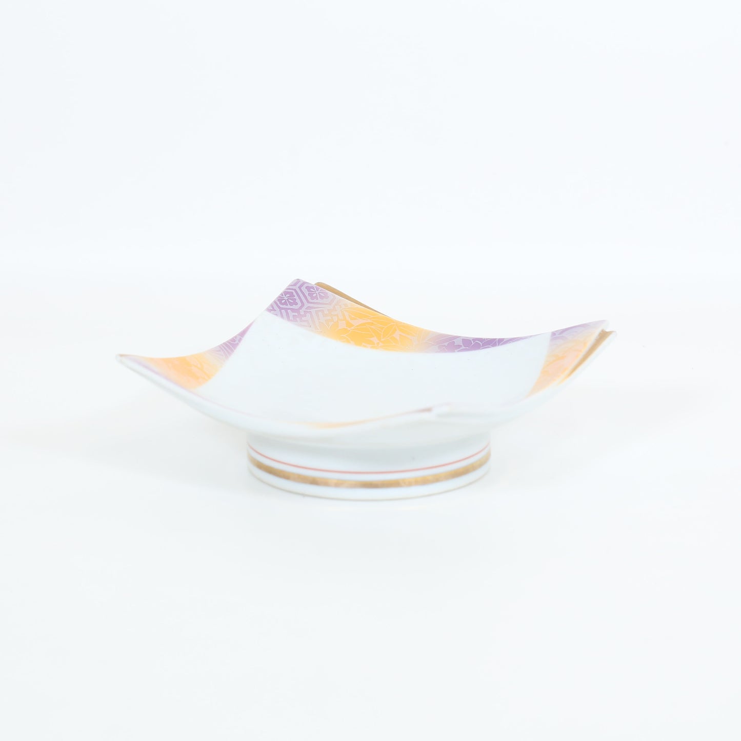 多用皿銀彩花紋 ホワイト 16cm