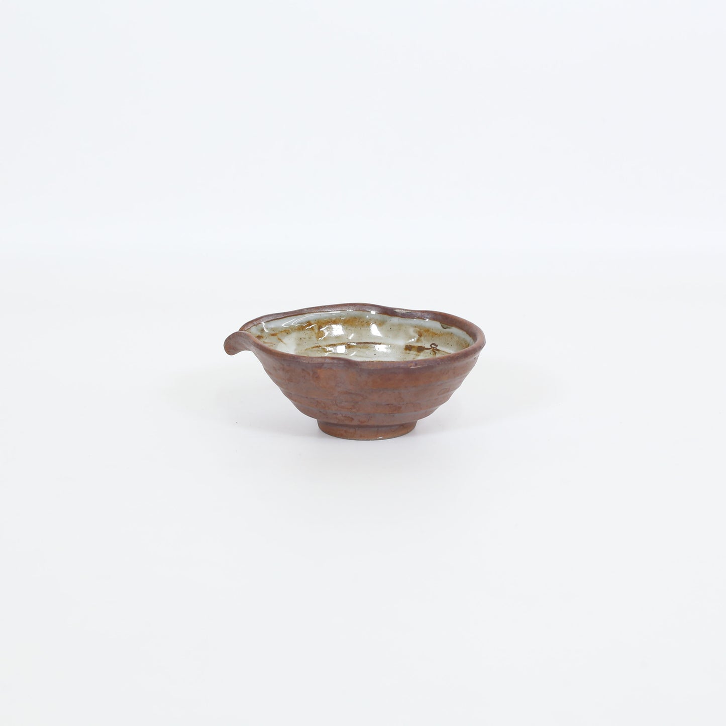 片口小鉢黒粉引小付 グレー 12cm