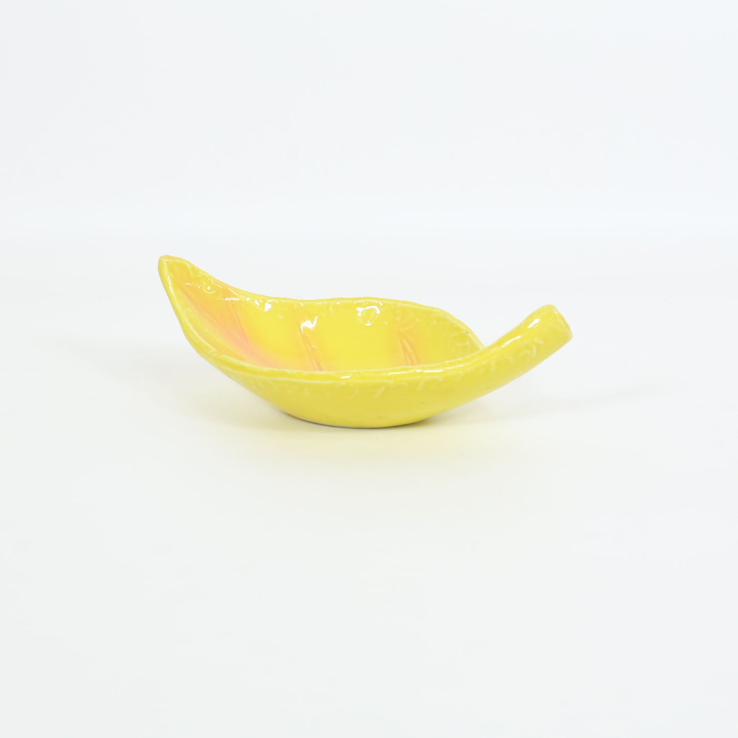 捻り葉型小鉢円山川 イエロー 18cm
