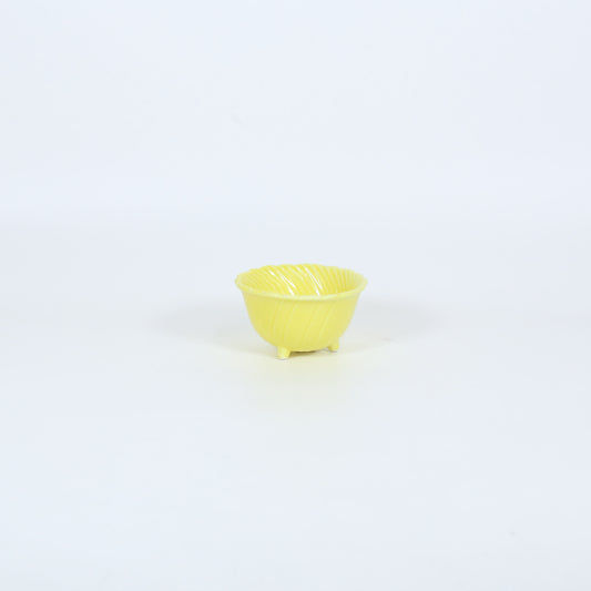 三足中付捻り イエロー 10cm