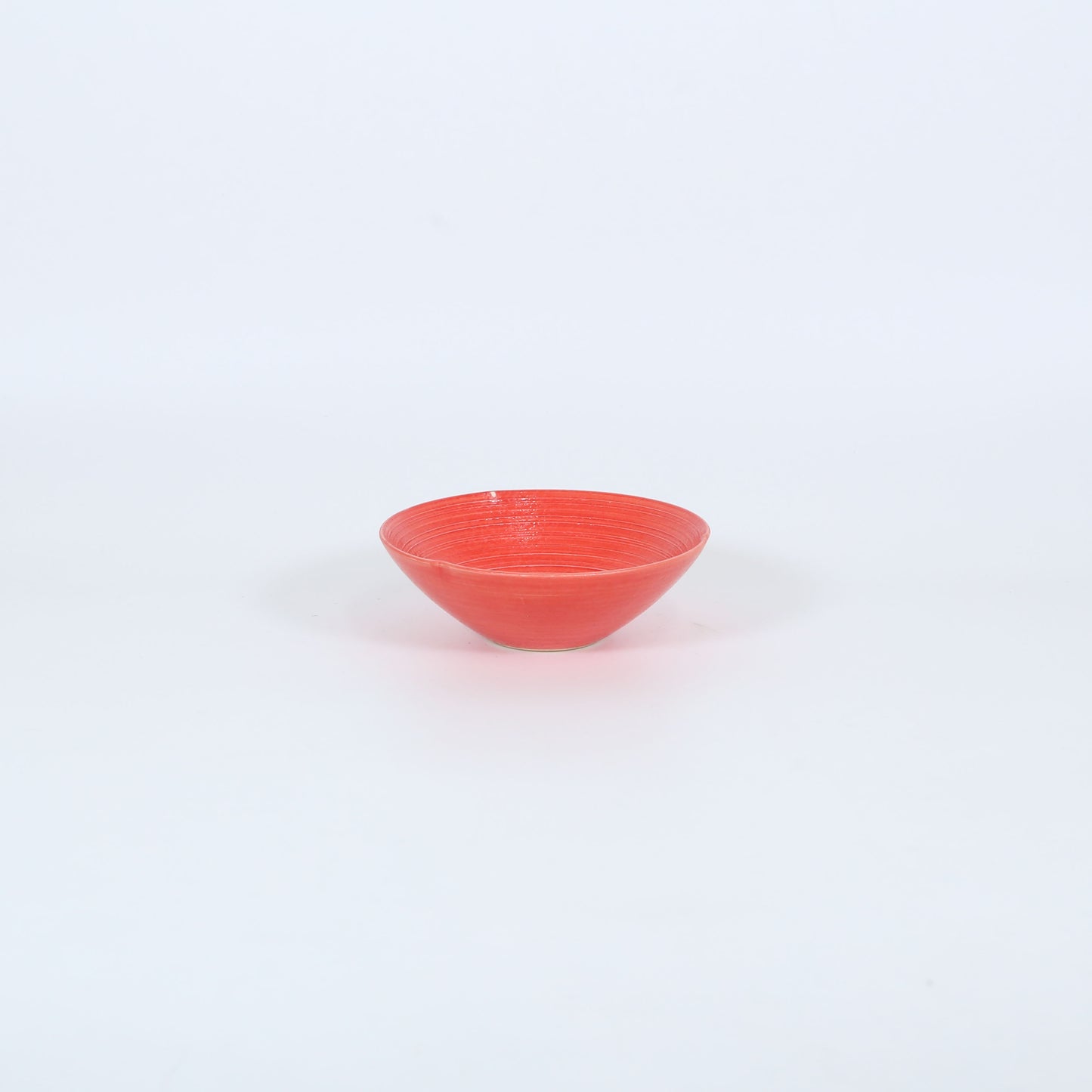 大鉢朱巻 レッド 17cm