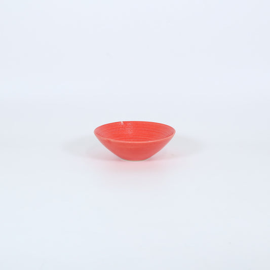 大鉢朱巻 レッド 17cm
