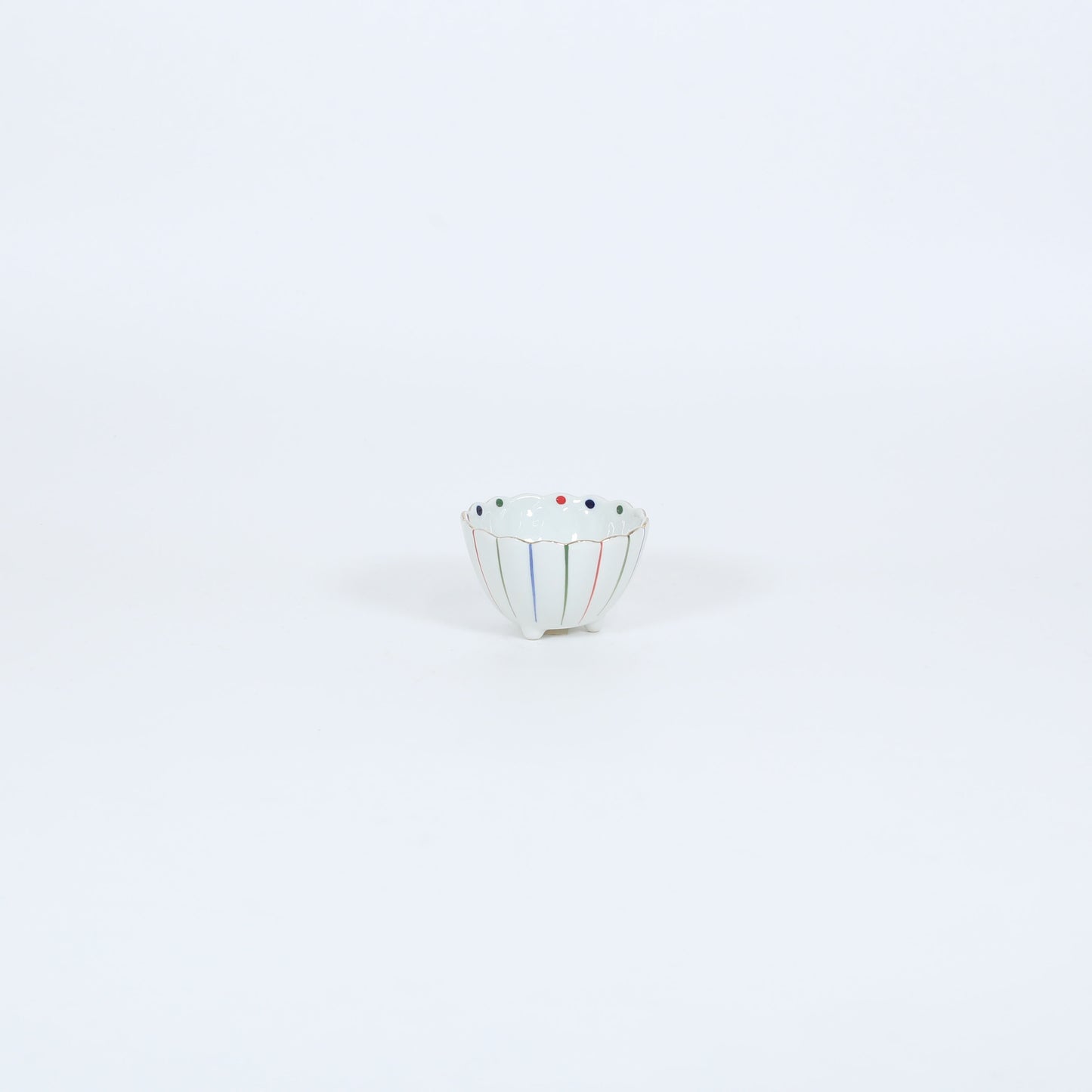 三足珍味十草菊割 ホワイト 8cm