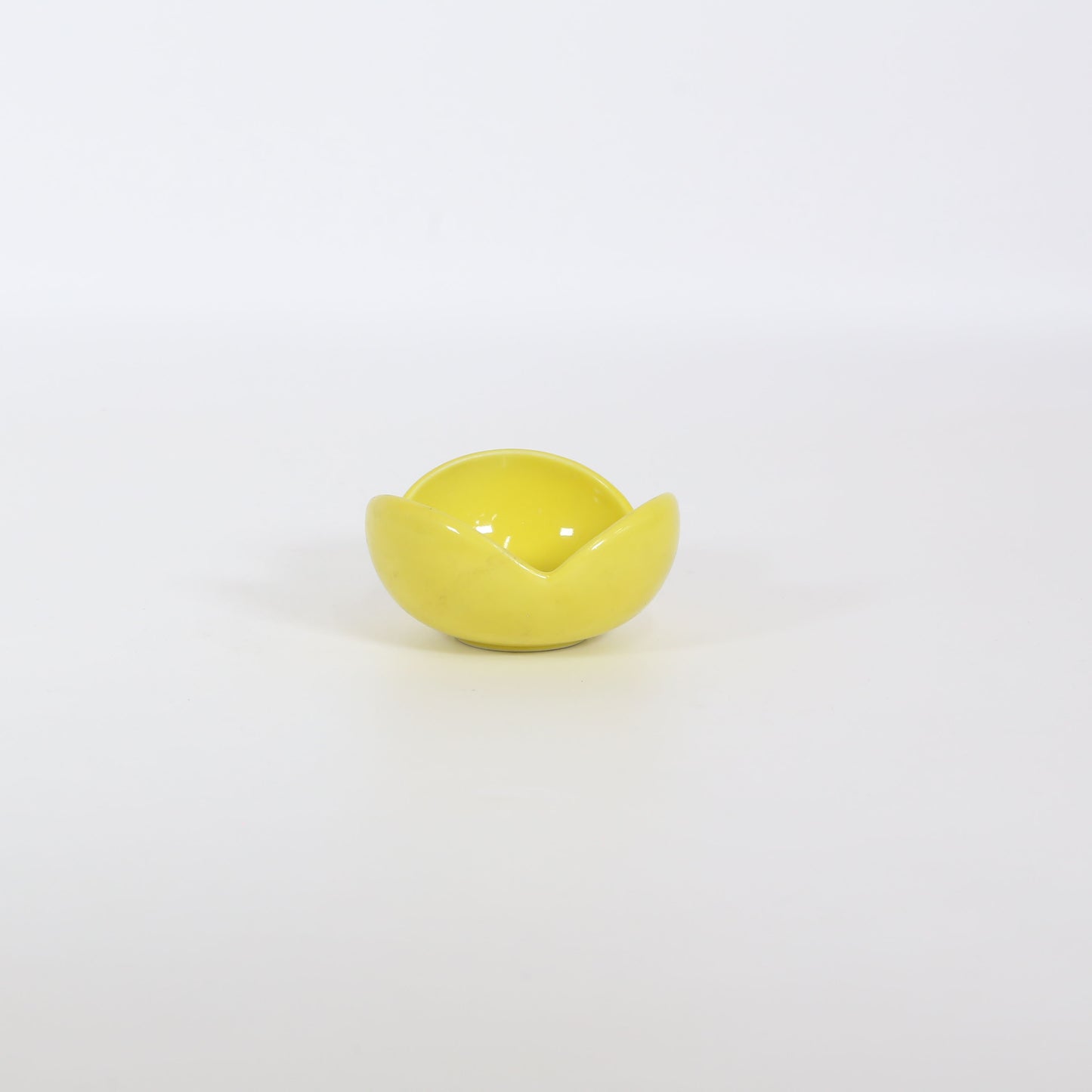 三方切小鉢染付黄紅葉 イエロー 11cm