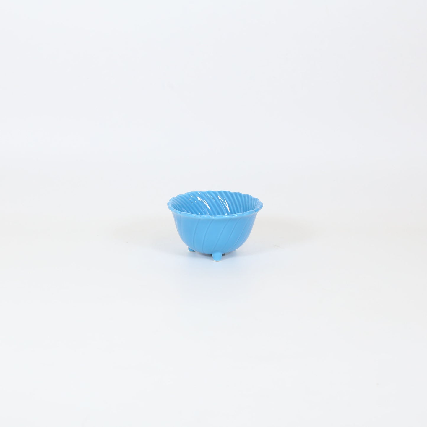 三足中付捻り ブルー 10cm