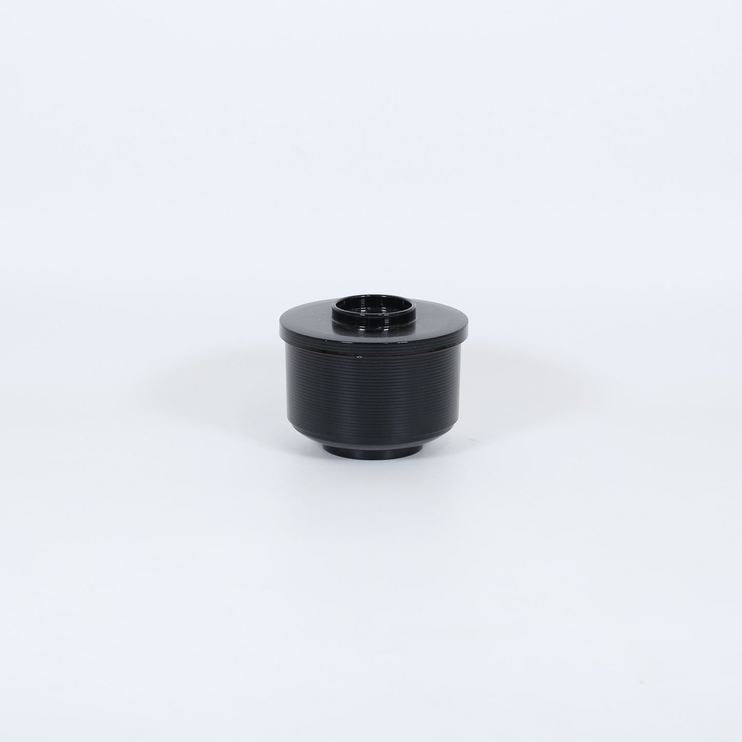 飯器千筋黒内朱 ブラック 11cm