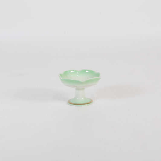 高台小鉢親子線入 ホワイト 9cm