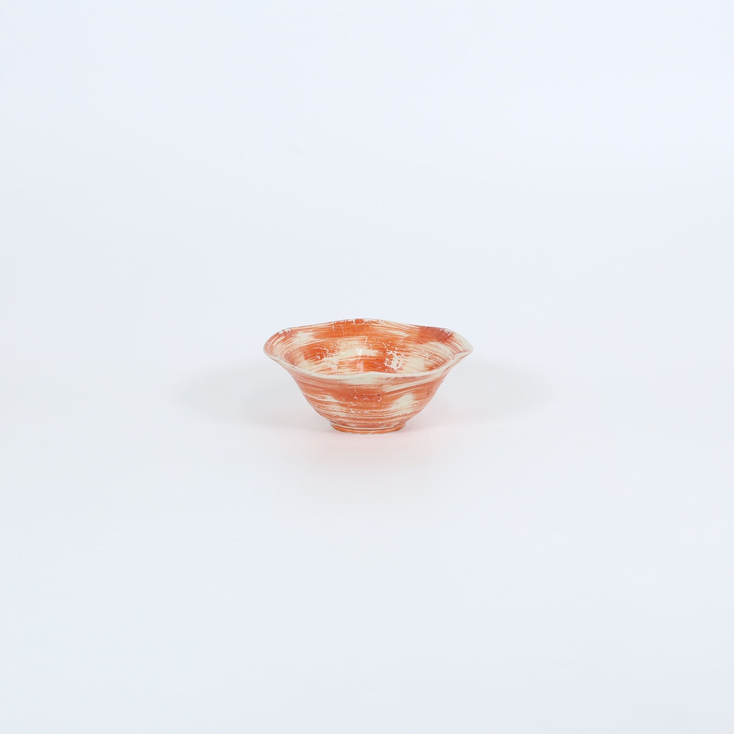 多用鉢錦朱巻朝顔 オレンジ 13cm