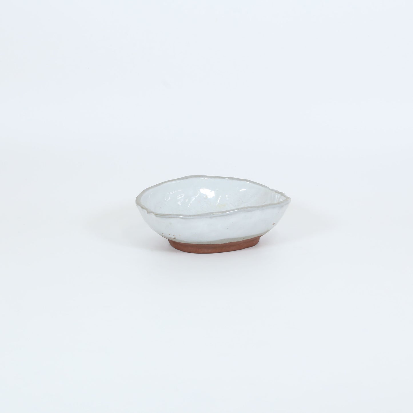 多用鉢粉吹渕下り楕円 グレー 16cm