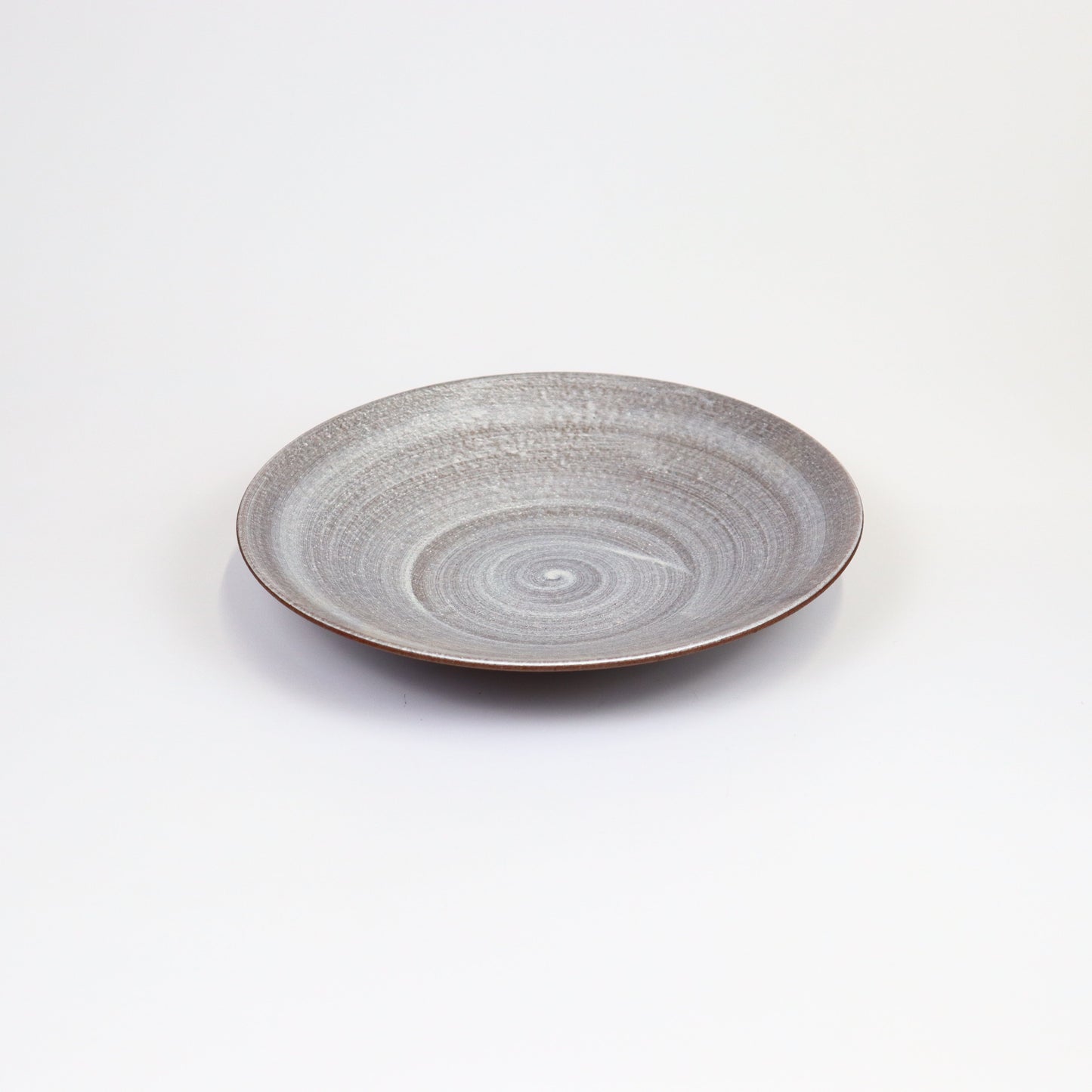 深皿赤茶銀 シルバー 24cm