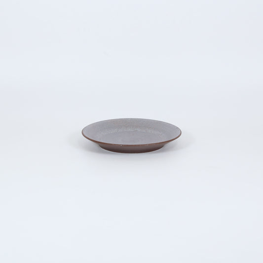 深皿赤茶銀 シルバー 17cm