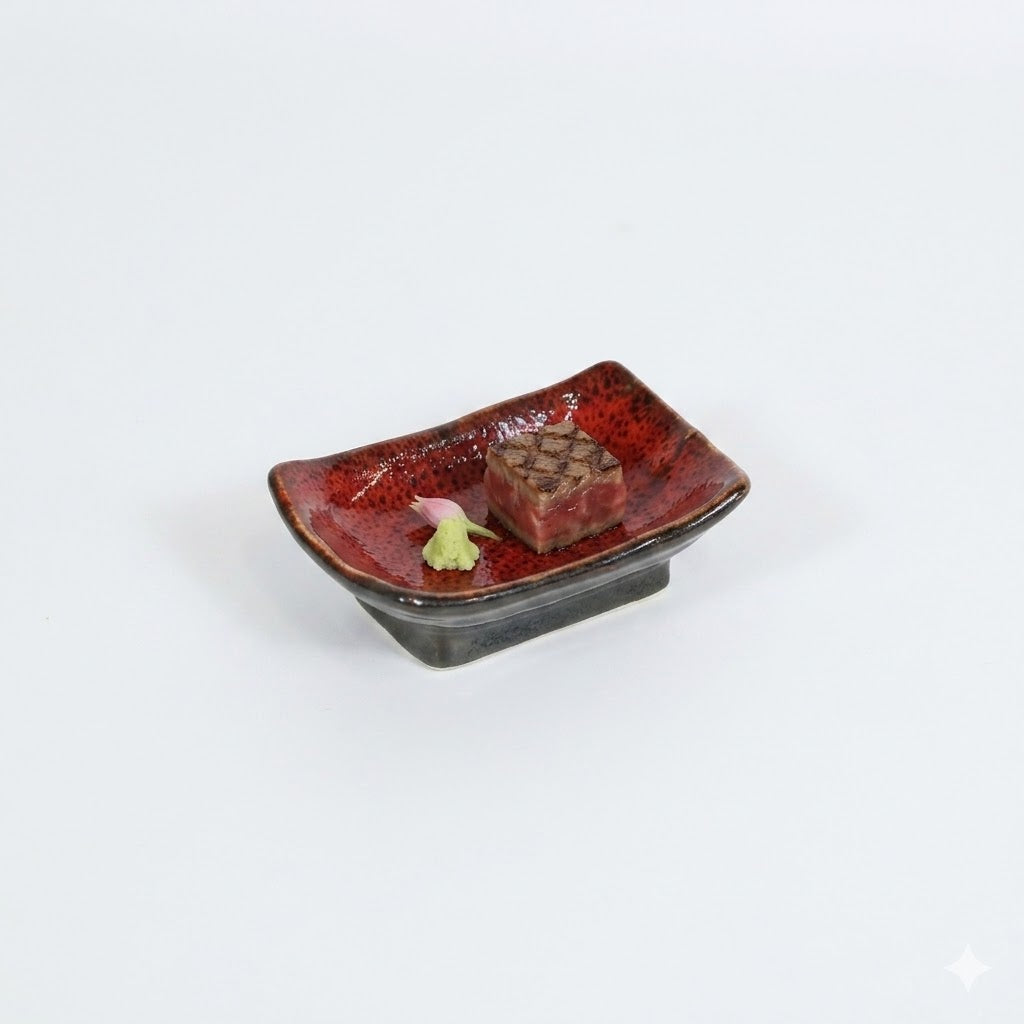 角千代口天目赤吹 レッド 10cm