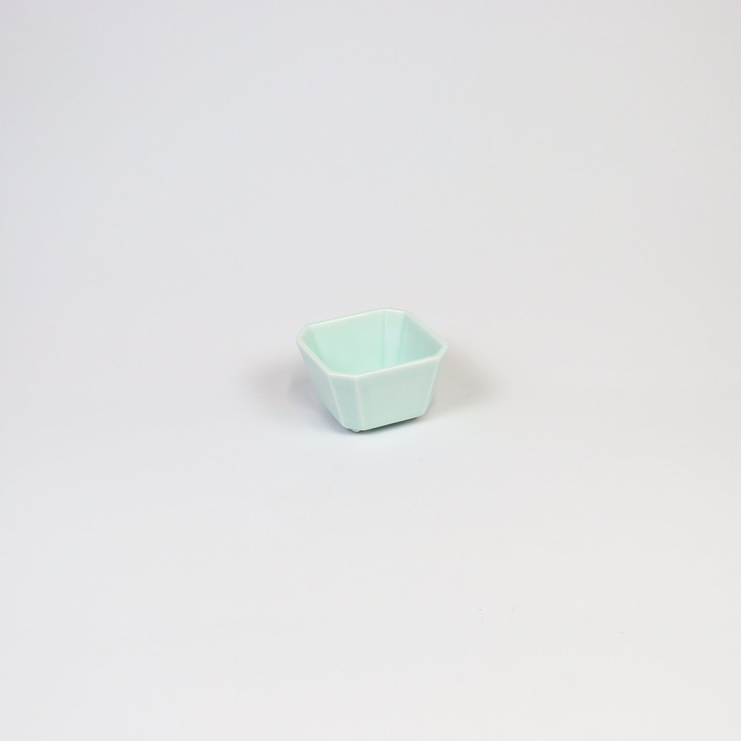 四方切中付ブルー釉 ブルー 9cm