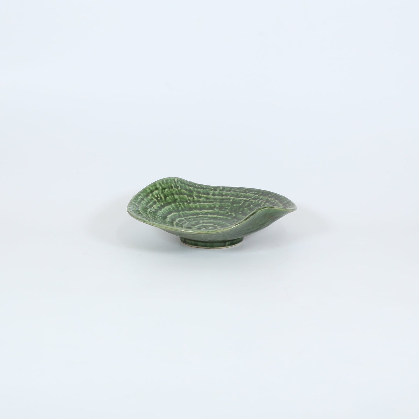 向付織部砂目 グリーン 19cm