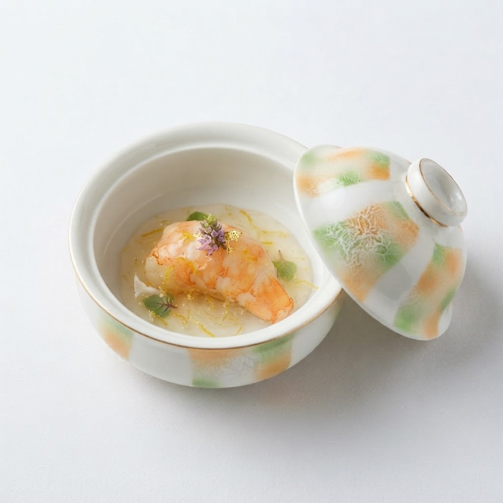 蓋物銅丸 ホワイト 12cm