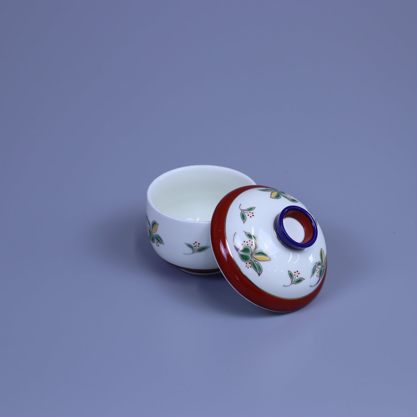 蒸椀夏目型朱巻木の実 ホワイト 8cm
