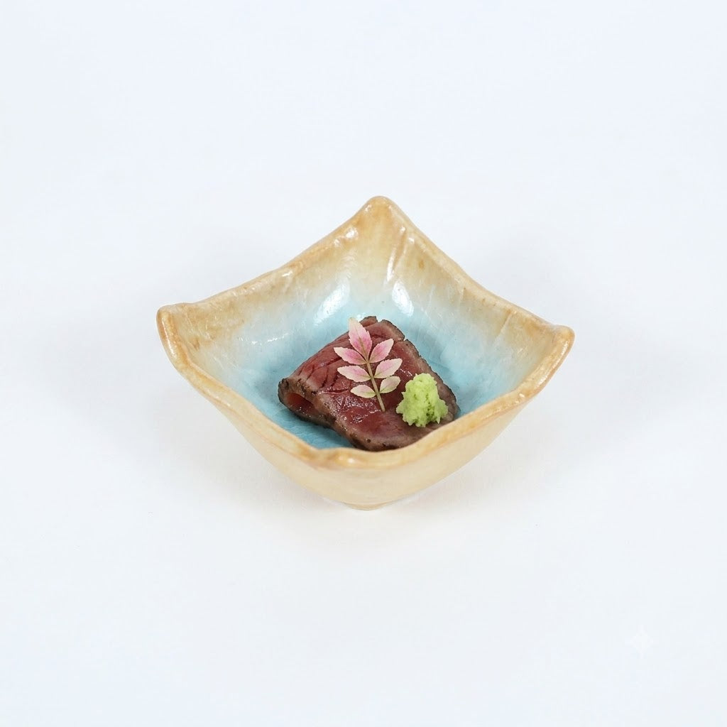 角小鉢フリットトルコ ベージュ 10cm