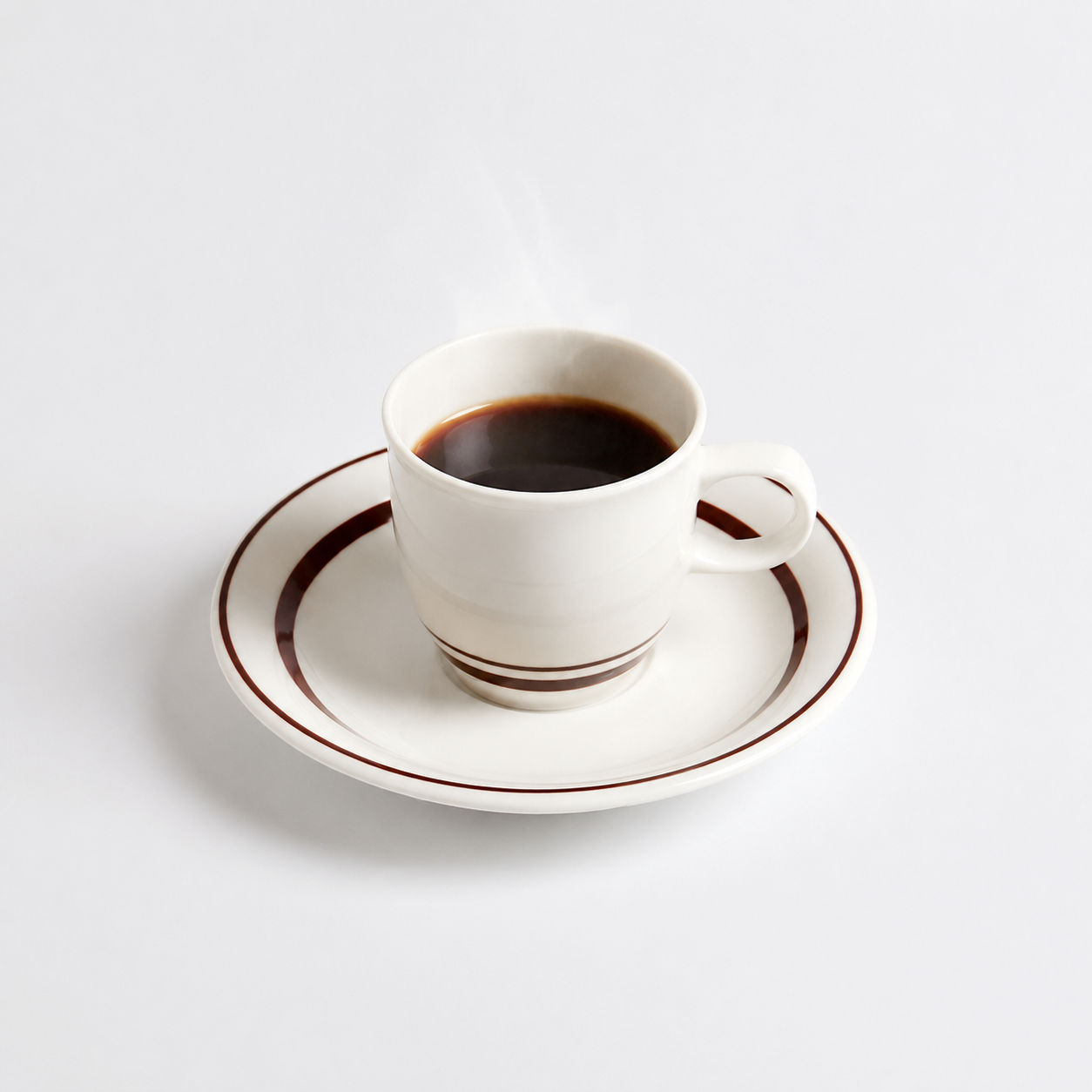コーヒーカップソーサーヤマカストーン ホワイト 14cm