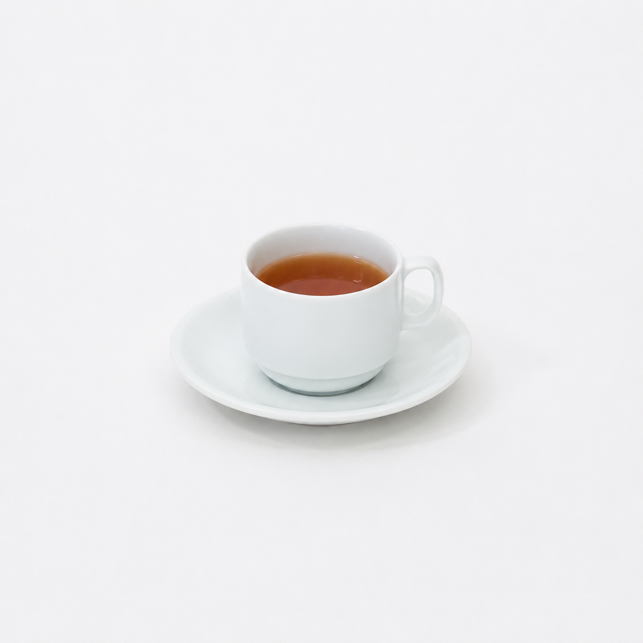 コーヒーカップソーサーベーシックカプチーノ ホワイト 15cm