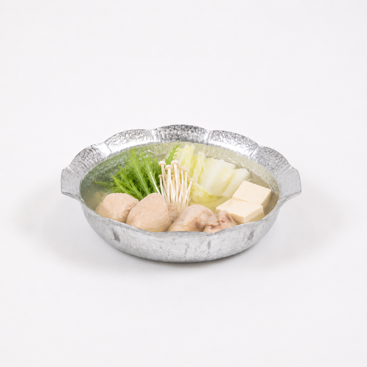シルバー花渕鍋 シルバー 19cm