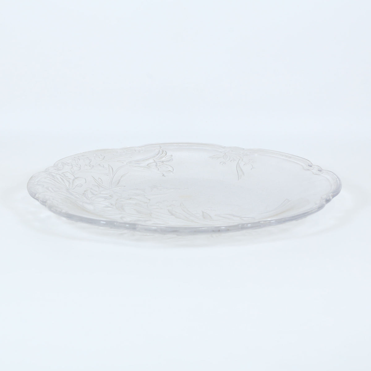 ガラス大皿桔梗 38cm