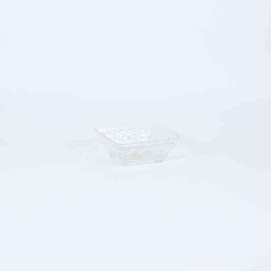 ガラス角小鉢ハート 11cm
