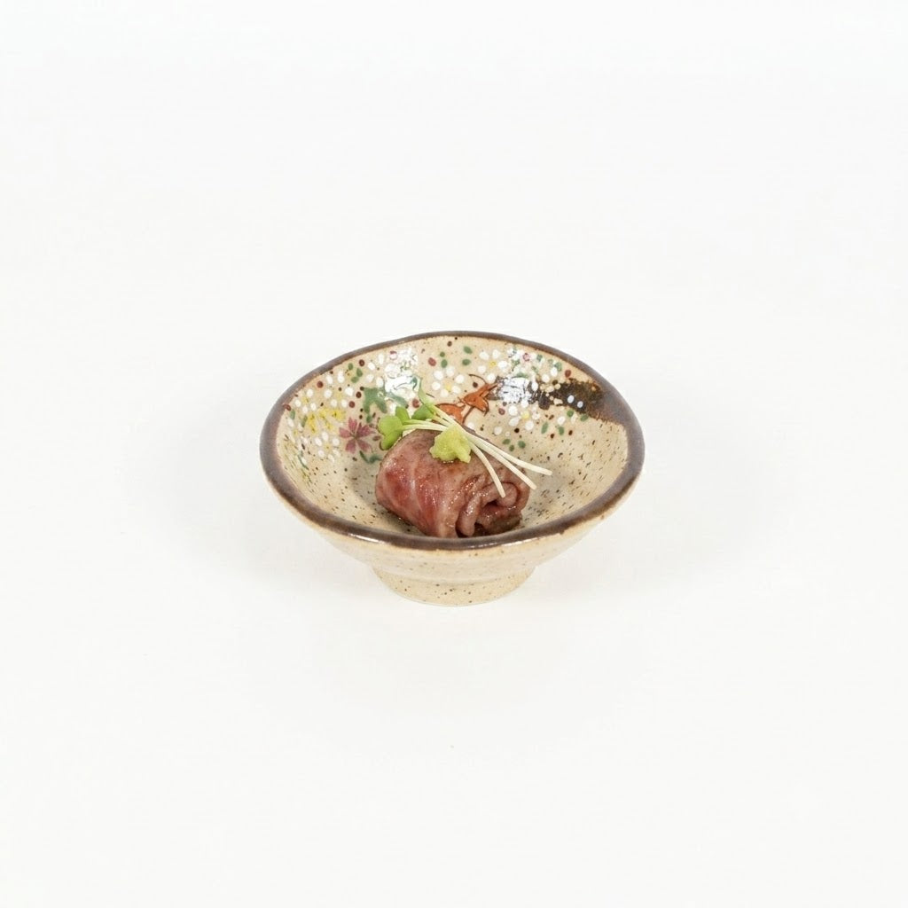 呑水土物風金流水春秋 ベージュ 8cm