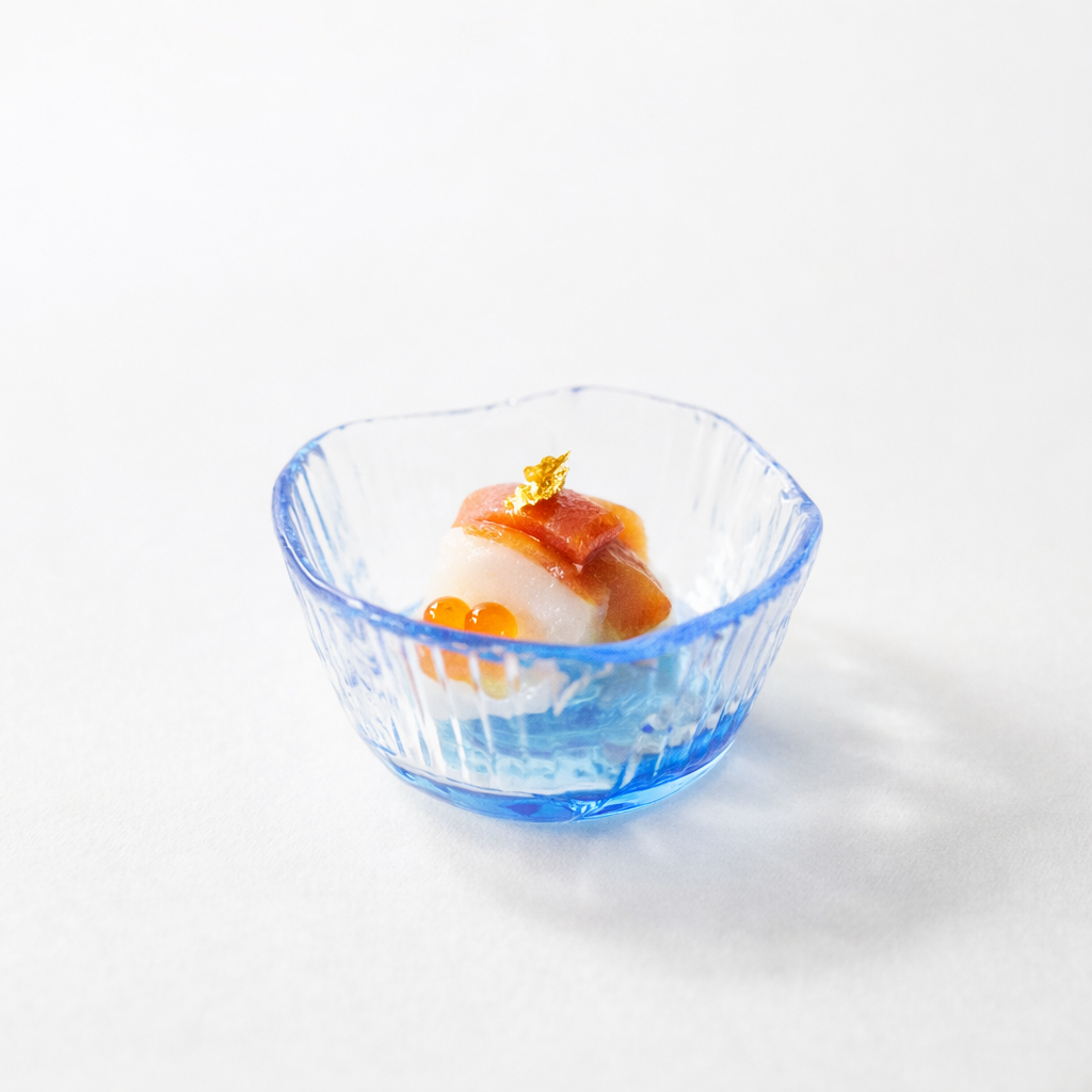 珍味四ツ山筋目付スカイブルー 6cm