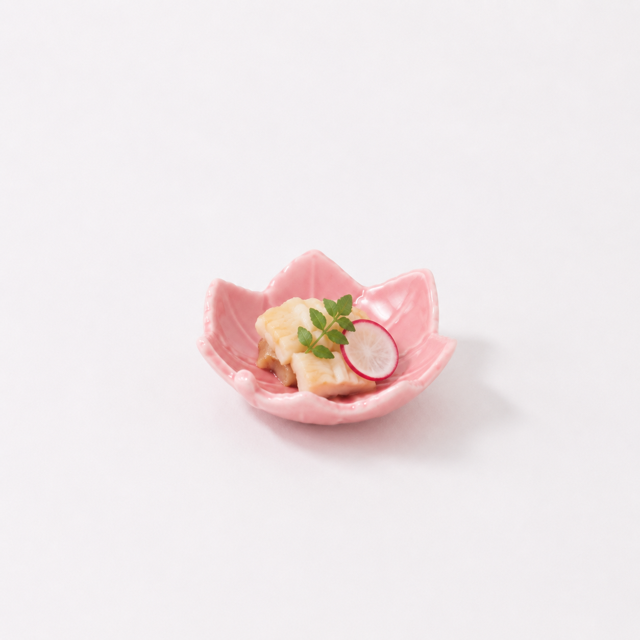 珍味柄付七ツ手 レッド 8cm