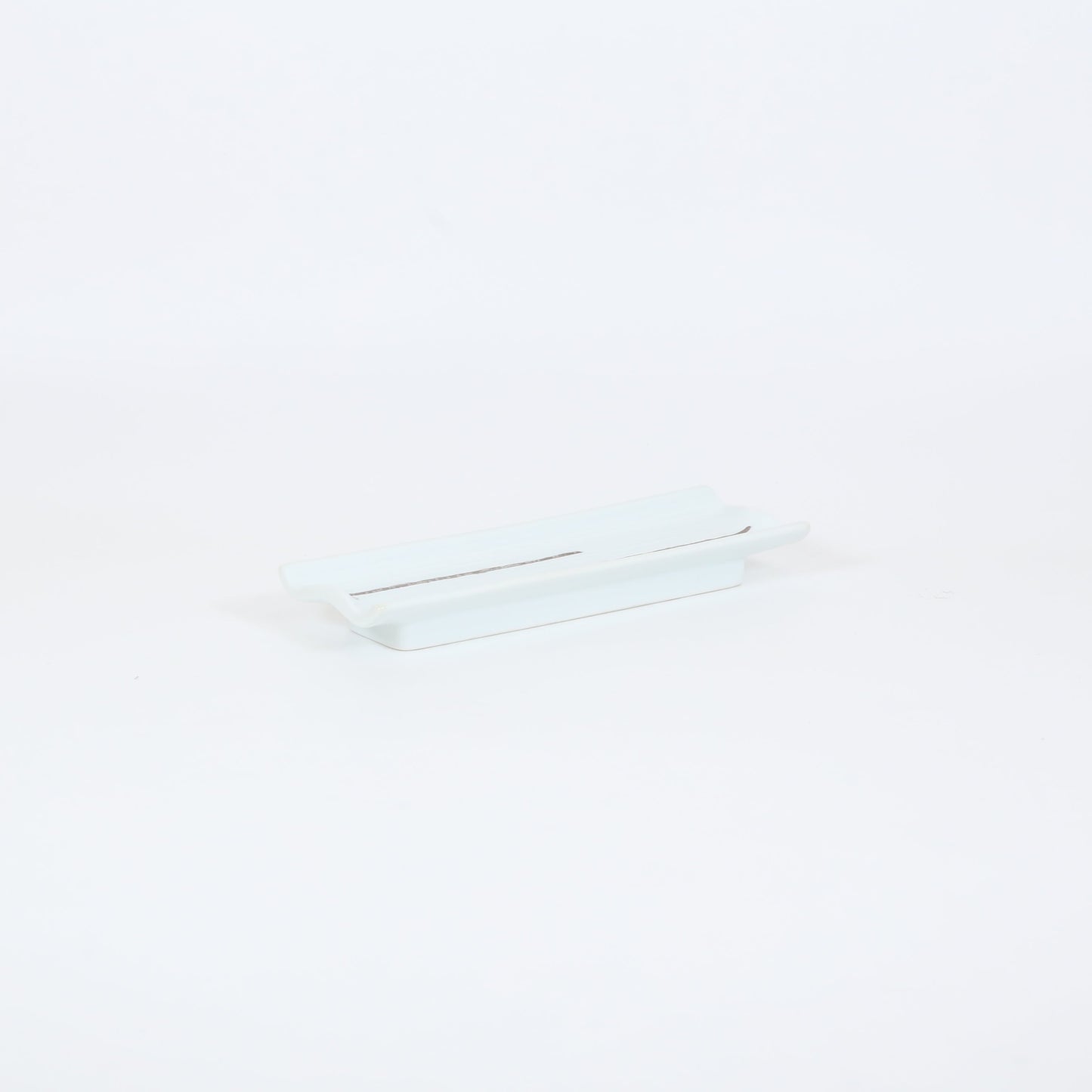 付出皿二本線プラチナ ホワイト 21cm