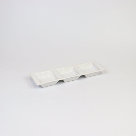 太白三点皿 ホワイト 27cm