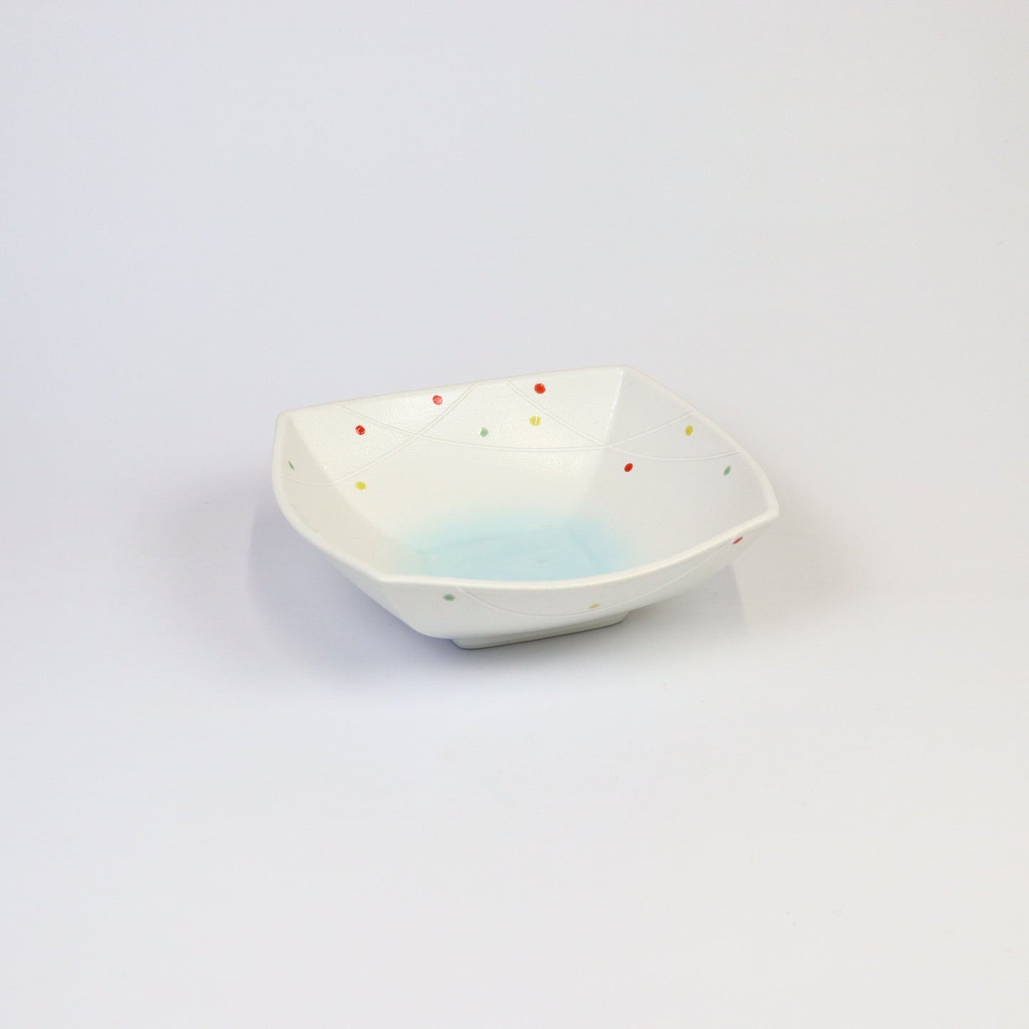 7寸鉢青白磁水玉珍シャープ ホワイト 22cm