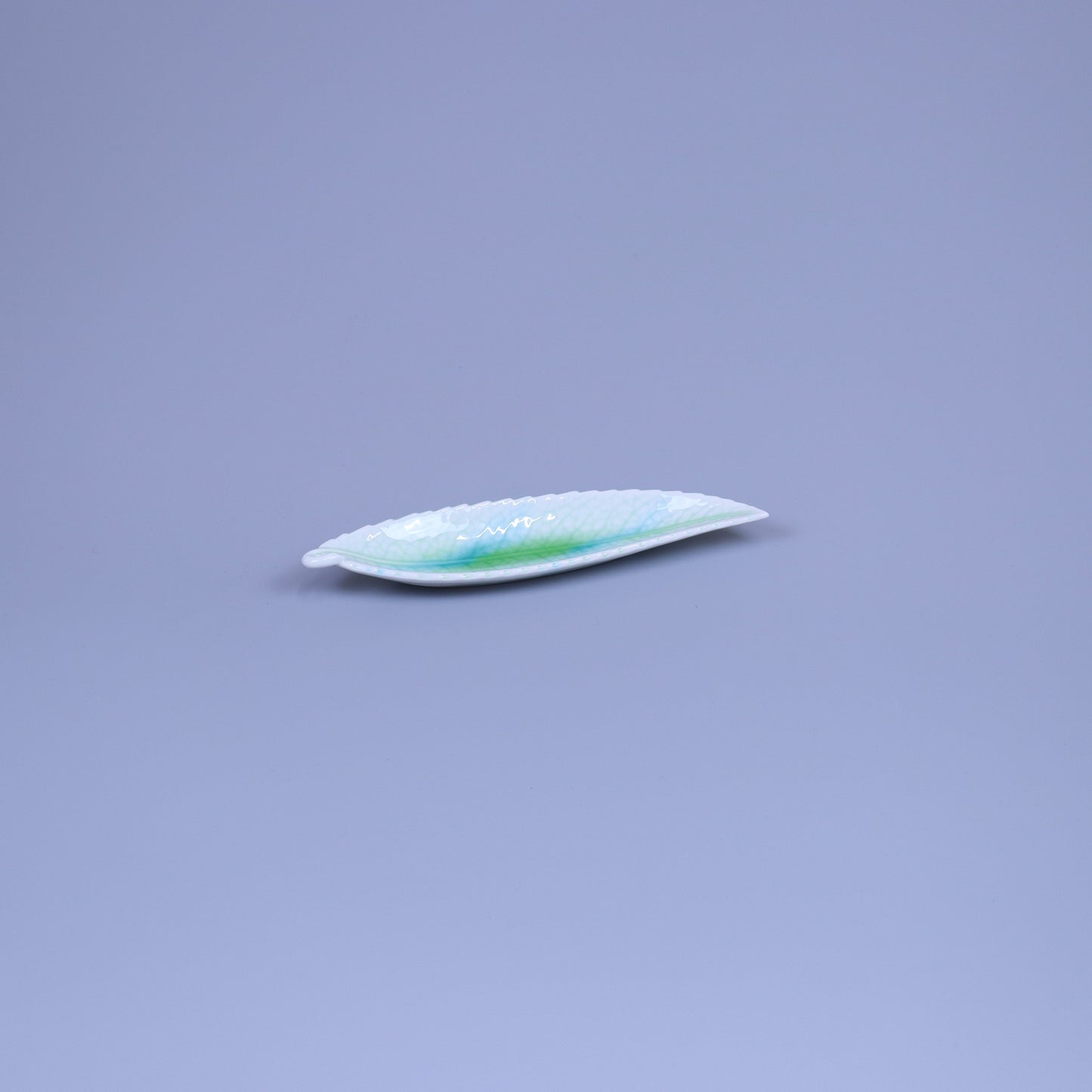 小付笹葉型 ライトグリーン 21cm