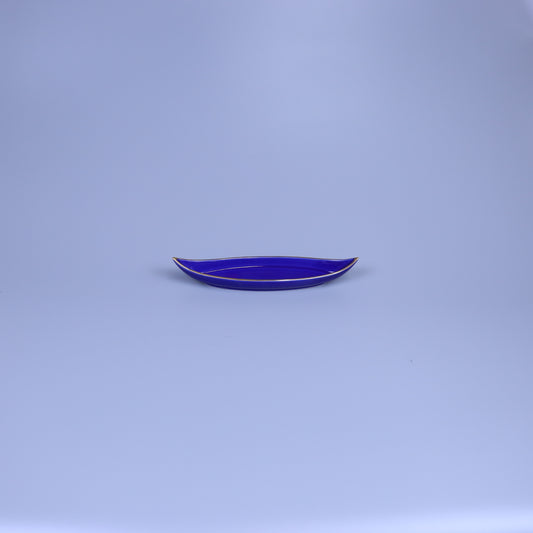 舟型珍味瑠璃 ブルー 5cm