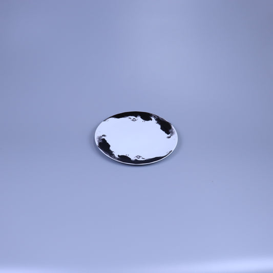 水墨和禅丸皿 ホワイト 22cm