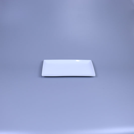 ワイド長角プレート ホワイト 27cm