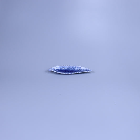 小付笹葉型 ダークブルー 21cm