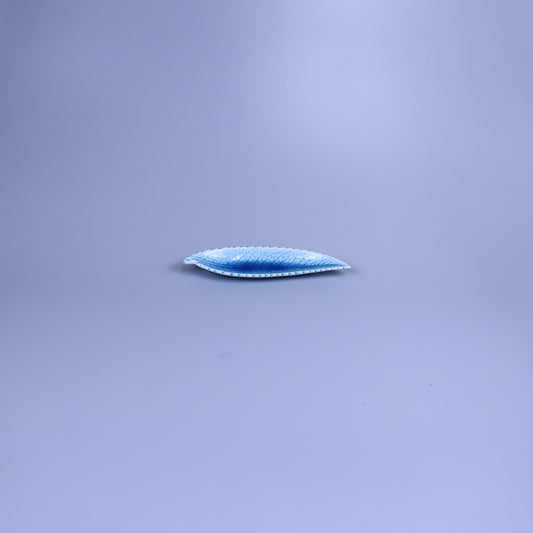 小付笹葉型 スカイブルー 21cm