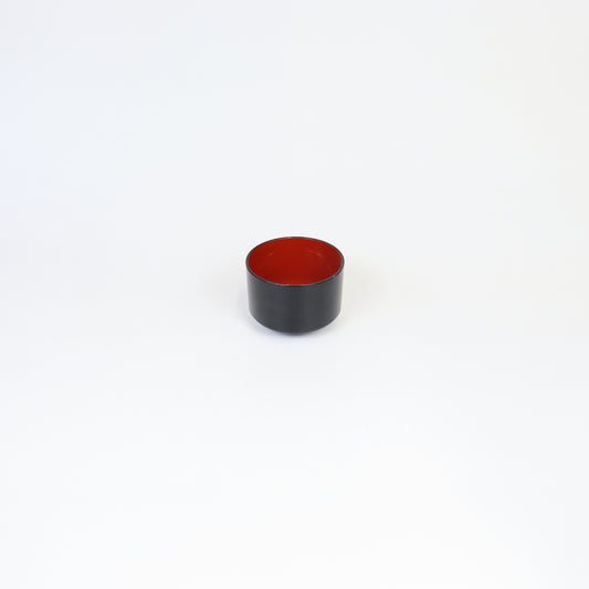 飯器千筋黒内朱ブラック 11cm