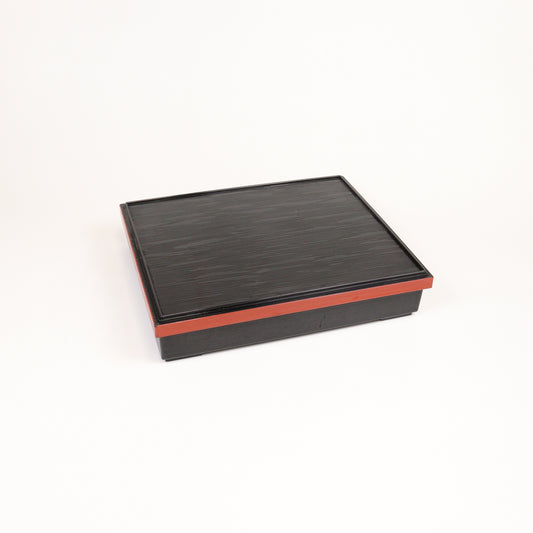 幕ノ内弁当箱4マス（8.5寸） ブラック 26cm